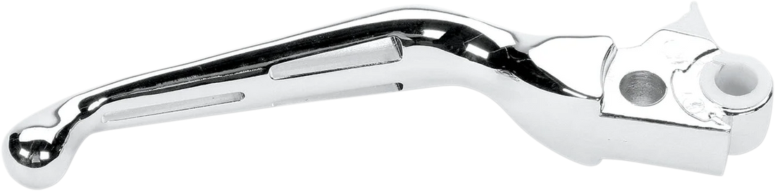 Brake Lever - Wide Blade - Slotted - Chrome DragSpecialties H07-0603-B - Side View