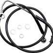 Load image into Gallery viewer, Brake Line - +10" - Black - '15-'17 Softail DragSpecialties 618300-10BLK - Main Product View