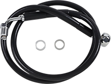 Load image into Gallery viewer, Brake Line - +10" - Black - '18-'21 Softail DragSpecialties 618601-10BLK - Main Product View