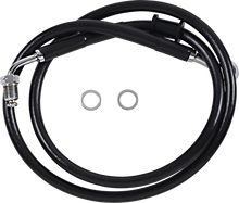 Load image into Gallery viewer, Brake Line - +10" - Black - '18-'22 Softail DragSpecialties 618620-10BLK - Main Product View