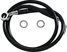 Load image into Gallery viewer, Brake Line - +10" - Black - '18-'22 Softail DragSpecialties 618631-10BLK - Main Product View