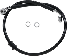 Load image into Gallery viewer, Brake Line - +2" - Black - '18-'21 Softail DragSpecialties 618604-2BLK - Main Product View