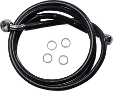 Load image into Gallery viewer, Brake Line - +2" - Black - XL DragSpecialties 618763-2BLK - Main Product View