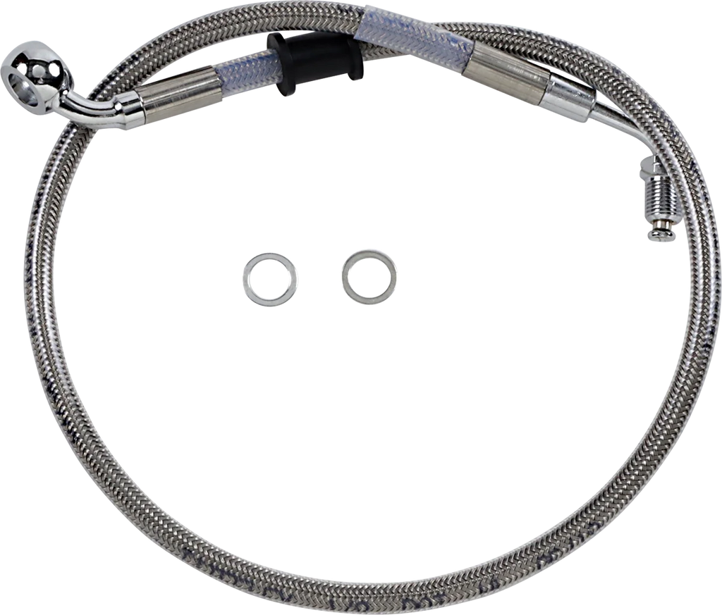 Brake Line - +2" - Stainless Steel - '18-'21 Softail DragSpecialties 618604-2 - Main Product View