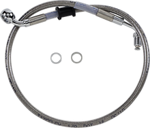 Load image into Gallery viewer, Brake Line - +2" - Stainless Steel - '18-'21 Softail DragSpecialties 618604-2 - Main Product View