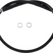 Load image into Gallery viewer, Brake Line - +4" - Black - '18-'21 Softail DragSpecialties 618601-4BLK - Main Product View