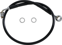 Load image into Gallery viewer, Brake Line - +4" - Black - '18-'22 Softail DragSpecialties 618631-4BLK - Main Product View