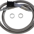 Load image into Gallery viewer, Brake Line - +4" - Stainless Steel - '18-'21 Softail DragSpecialties 618604-4 - Main Product View