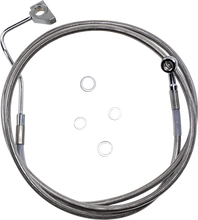 Load image into Gallery viewer, Brake Line - +4" - Stainless Steel - ABS DragSpecialties 614220-4 - Main Product View