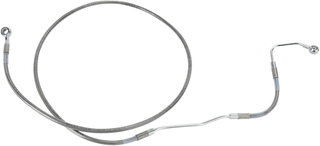 Brake Line - +4" - Stainless Steel - ABS DragSpecialties 691182-4 - Main Product View