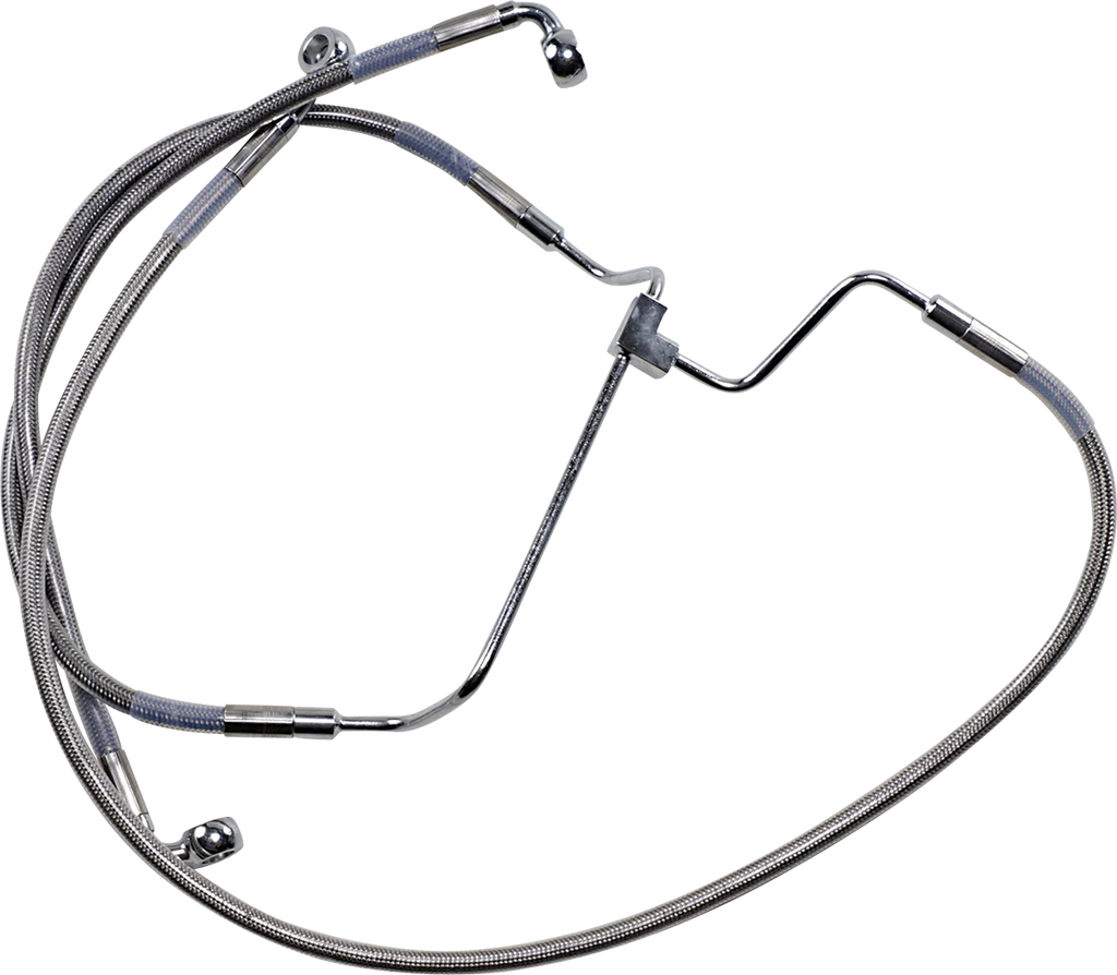 Brake Line - +4" - Stainless Steel DragSpecialties 614085-4 - Main Product View