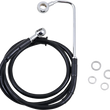 Load image into Gallery viewer, Brake Line - +6" - Black - '15-'17 Softail DragSpecialties 618299-6BLK - Main Product View