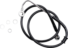 Load image into Gallery viewer, Brake Line - +6" - Black - '15-'17 Softail DragSpecialties 618300-6BLK - Main Product View