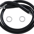 Load image into Gallery viewer, Brake Line - +6" - Black - '18-'22 Softail DragSpecialties 618631-6BLK - Main Product View