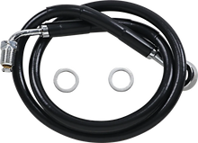 Load image into Gallery viewer, Brake Line - +6" - Black - '18-'22 Softail DragSpecialties 618631-6BLK - Main Product View