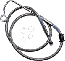 Load image into Gallery viewer, Brake Line - +6" - Stainless Steel - '15-'17 Softail DragSpecialties 618300-6 - Side View