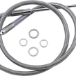 Load image into Gallery viewer, Brake Line - +6" - Stainless Steel - '15-'17 Softail DragSpecialties 618302-6 - Main Product View
