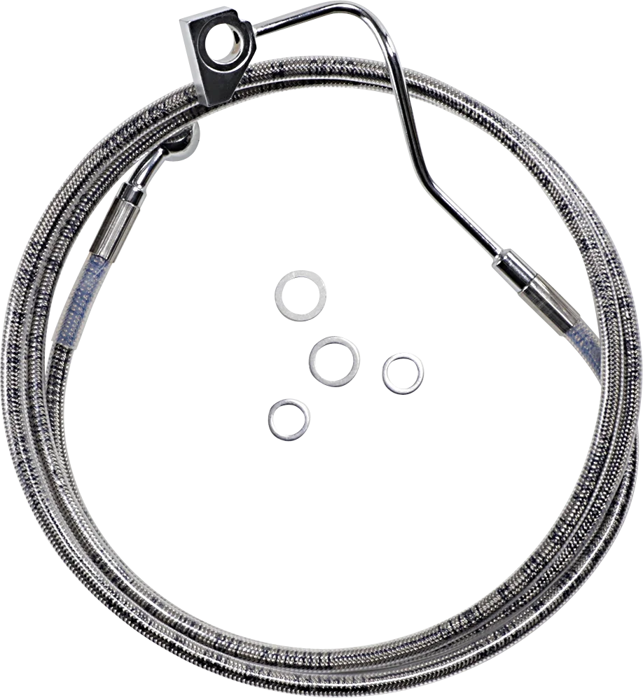 Brake Line - +6" - Stainless Steel - ABS DragSpecialties 614220-6 - Main Product View