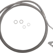 Load image into Gallery viewer, Brake Line - +6" - Stainless Steel - ABS DragSpecialties 614220-6 - Side View