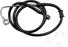 Load image into Gallery viewer, Brake Line - +8" - Black - '15-'17 Softail DragSpecialties 618299-8BLK - Main Product View