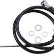 Load image into Gallery viewer, Brake Line - +8" - Black - '15-'17 Softail DragSpecialties 618302-8BLK - Main Product View