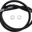 Load image into Gallery viewer, Brake Line - +8" - Black - '18-'21 Softail DragSpecialties 618604-8BLK - Main Product View