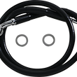 Load image into Gallery viewer, Brake Line - +8" - Black - '18-'22 Softail DragSpecialties 618631-8BLK - Main Product View