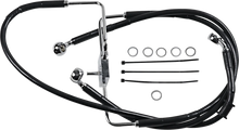 Load image into Gallery viewer, Brake Line - +8" - Black - XL DragSpecialties 618566-8BLK - Main Product View
