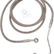 Load image into Gallery viewer, Brake Line - +8" - Stainless Steel - ABS DragSpecialties 614220-8 - Main Product View