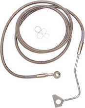 Load image into Gallery viewer, Brake Line - +8" - Stainless Steel - ABS DragSpecialties 614220-8 - Main Product View