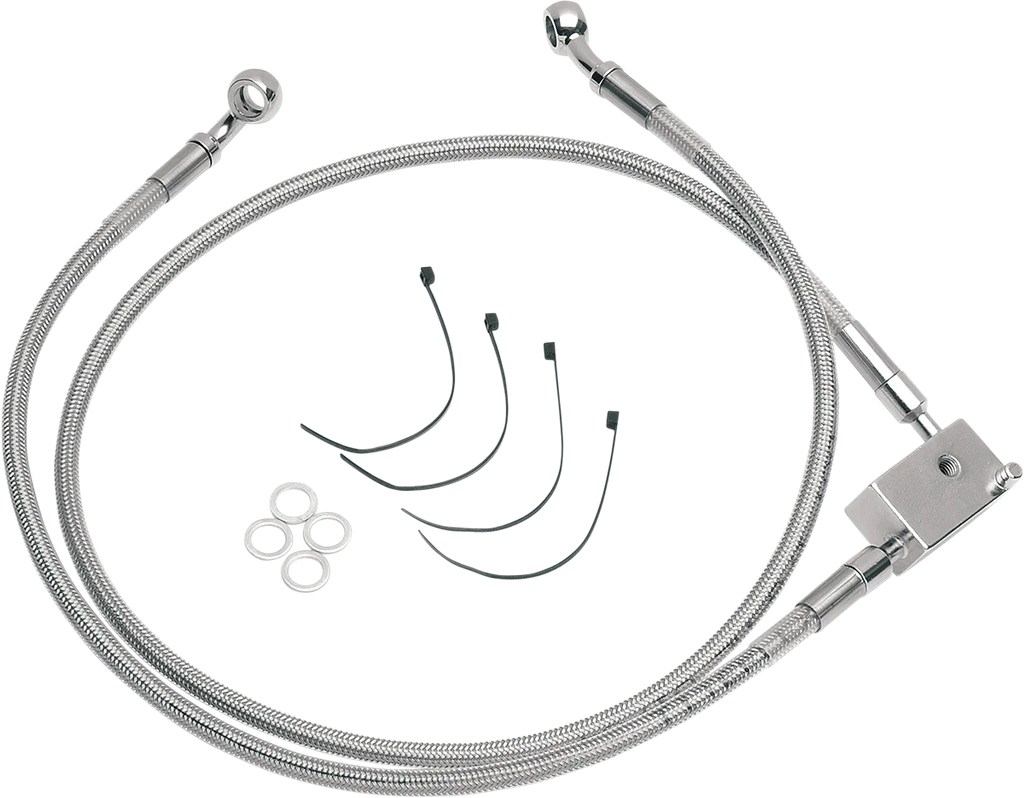 Brake Line - Extended - +2" DragSpecialties 640221-2 - Main Product View