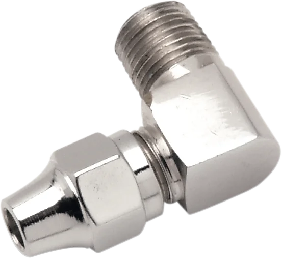 Brake Line Fitting - 1/8" NPT - 90° DragSpecialties 341 - Main Product View