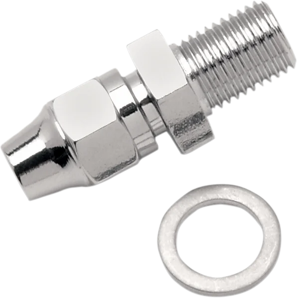 Brake Line Fitting - 3/8-24 - Straight DragSpecialties 342 - Main Product View