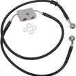 Load image into Gallery viewer, Brake Line - Front - +10" - Black - XL DragSpecialties 614743-10BLK - Main Product View