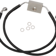 Load image into Gallery viewer, Brake Line - Front - +10" - Black - XL DragSpecialties 614743-10BLK - Side View