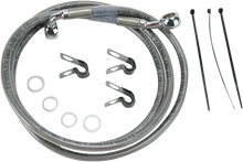 Load image into Gallery viewer, Brake Line - Front - +10" - Stainless Steel DragSpecialties 660214-10 - Main Product View