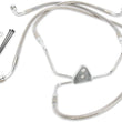 Load image into Gallery viewer, Brake Line - Front - +10" - Touring - Stainless Steel DragSpecialties 660411-10 - Main Product View