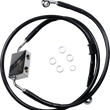 Load image into Gallery viewer, Brake Line - Front - +12" - Black - XL DragSpecialties 614745-12BLK - Main Product View