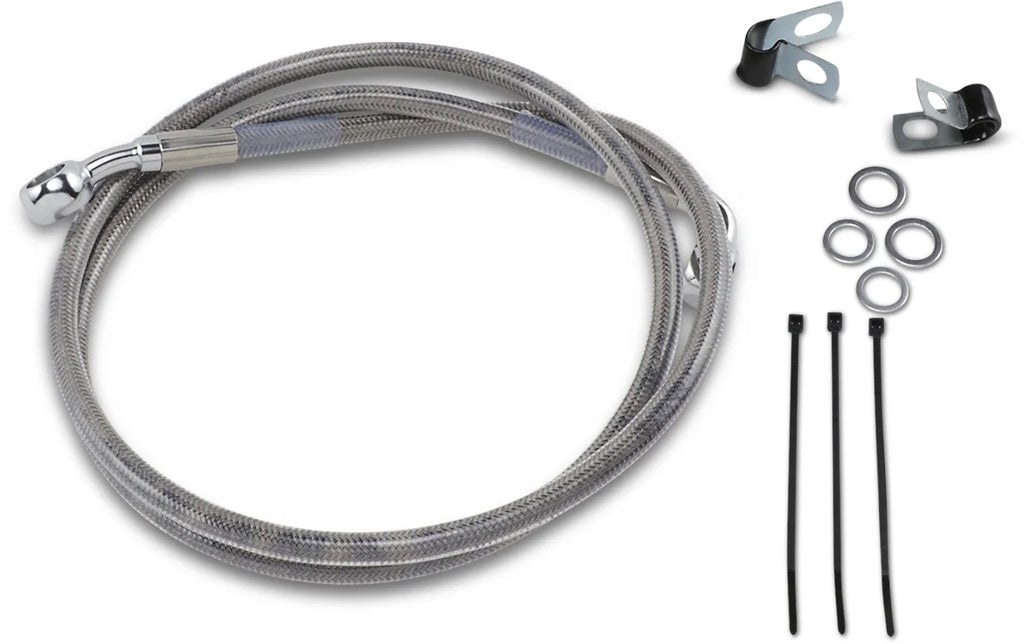 Brake Line - Front - +2" - Stainless Steel DragSpecialties 640113-2 - Main Product View