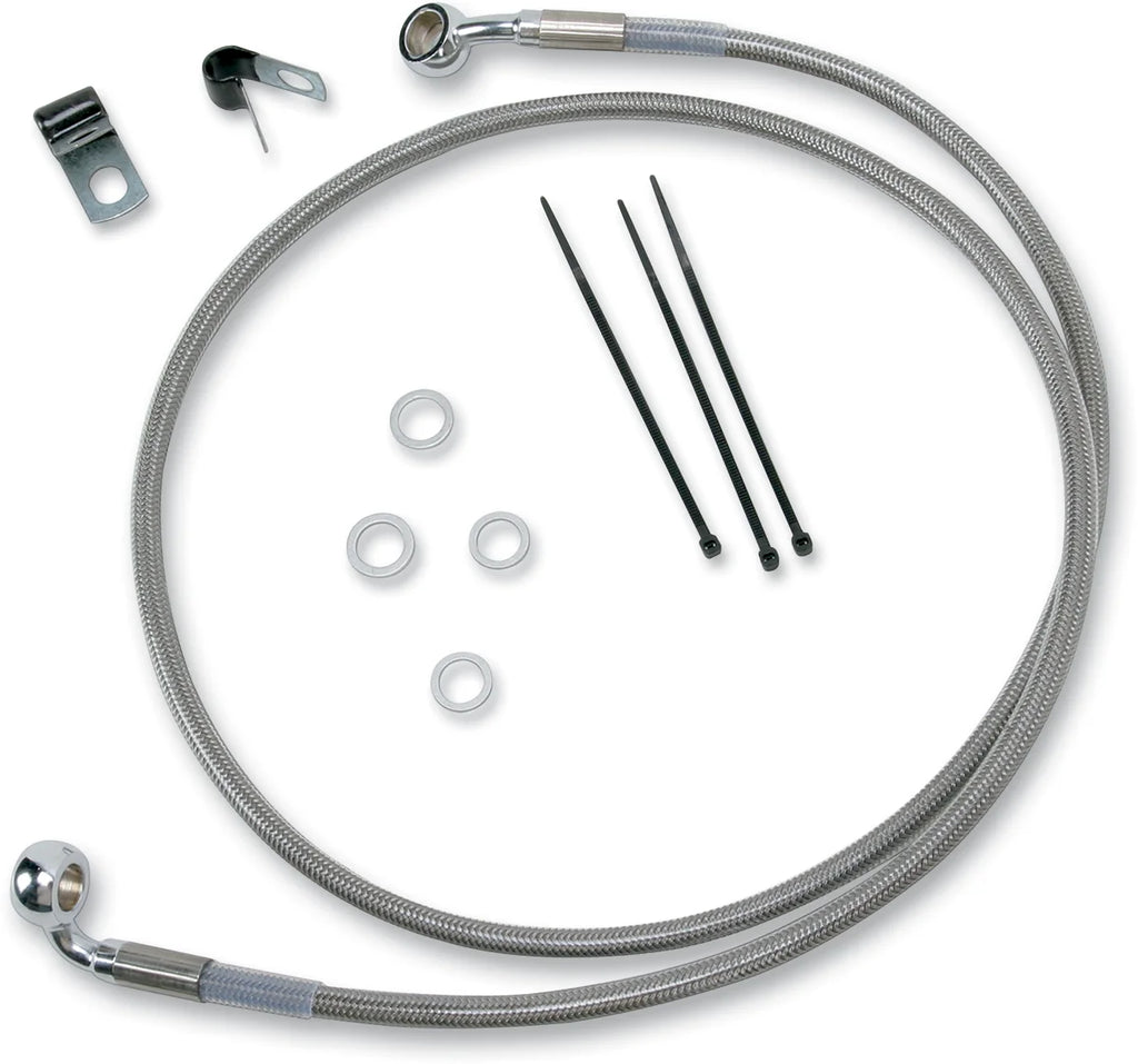 Brake Line - Front - +2" - Stainless Steel DragSpecialties 640210-2 - Main Product View