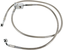 Load image into Gallery viewer, Brake Line - Front - +2" - Stainless Steel DragSpecialties 644410-2 - Side View