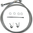 Load image into Gallery viewer, Brake Line - Front - +2" - Stainless Steel - XL DragSpecialties 660310-2 - Side View