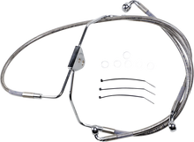 Load image into Gallery viewer, Brake Line - Front - +2" - Touring - Stainless Steel DragSpecialties 620085-2 - Main Product View