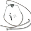 Load image into Gallery viewer, Brake Line - Front - +2" - Touring - Stainless Steel DragSpecialties 620085-2 - Side View