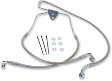 Load image into Gallery viewer, Brake Line - Front - +2" - Touring - Stainless Steel DragSpecialties 660411-2 - Main Product View
