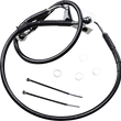 Load image into Gallery viewer, Brake Line - Front - +4" - Black - XL DragSpecialties 614743-4BLK - Main Product View
