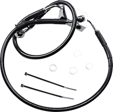 Load image into Gallery viewer, Brake Line - Front - +4" - Black - XL DragSpecialties 614743-4BLK - Main Product View