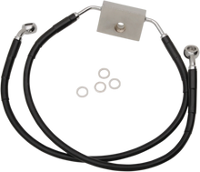 Load image into Gallery viewer, Brake Line - Front - +4" - Black - XL DragSpecialties 614745-4BLK - Side View