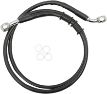 Load image into Gallery viewer, Brake Line - Front - +4" - Black - XL DragSpecialties 614771-4BLK - Main Product View