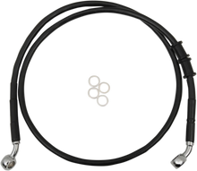 Load image into Gallery viewer, Brake Line - Front - +4" - Black - XL DragSpecialties 614772-4BLK - Main Product View